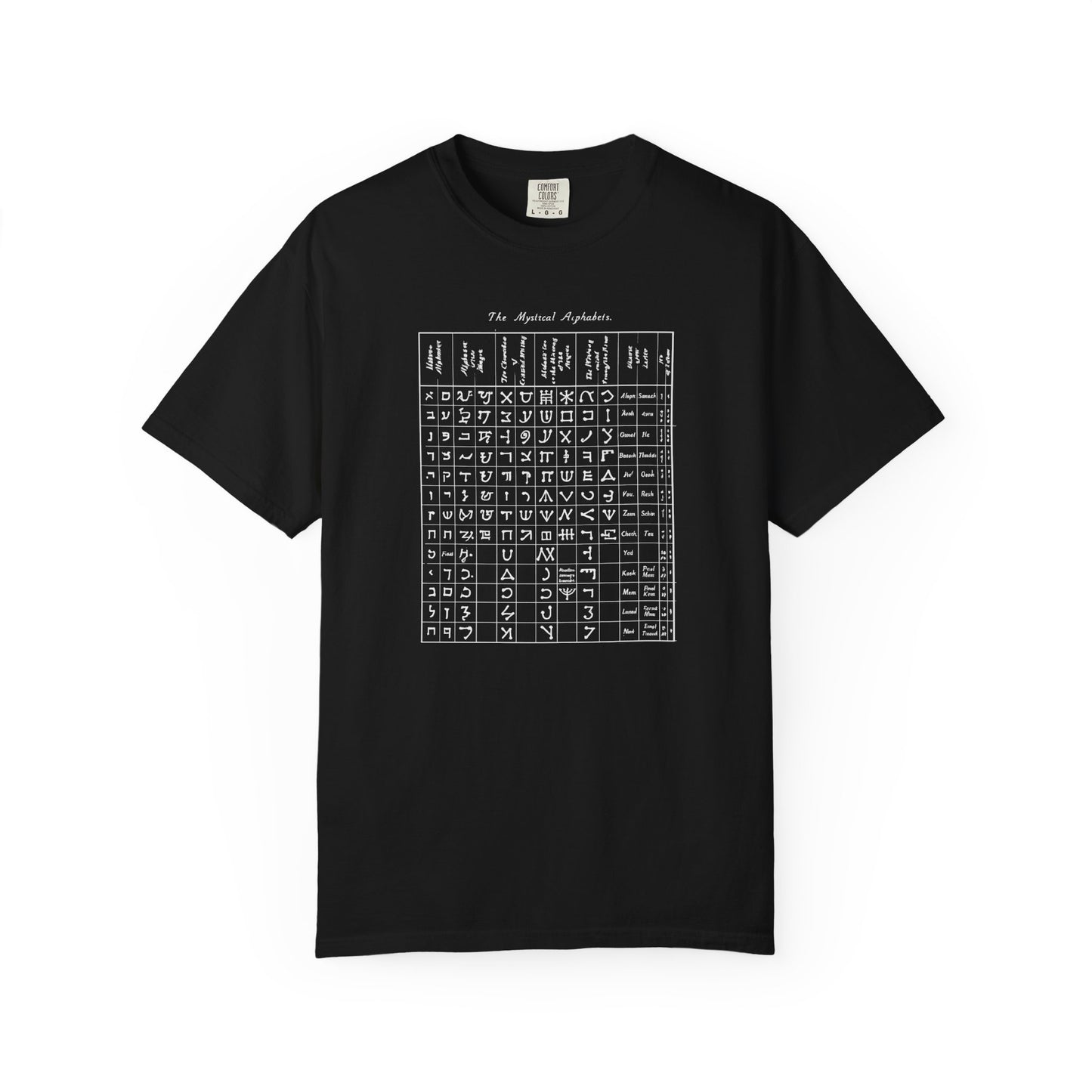 Mystical Alphabet Chart T-Shirt