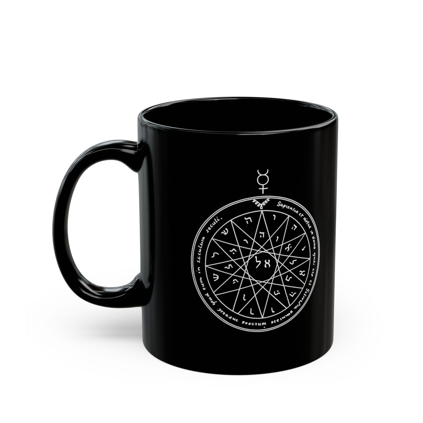 Fourth Pentacle of Mercury Mug – Solomonic Magic Symbol Coffee Mug
