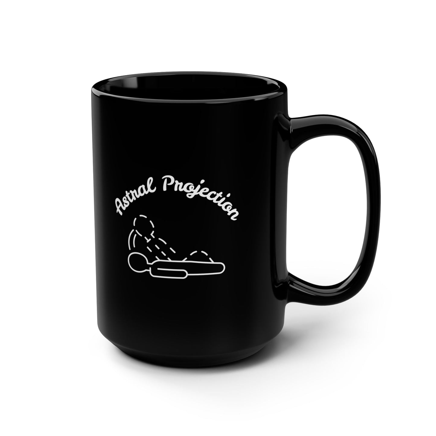 Astral Projection Mug – Black Spiritual Coffee Cup