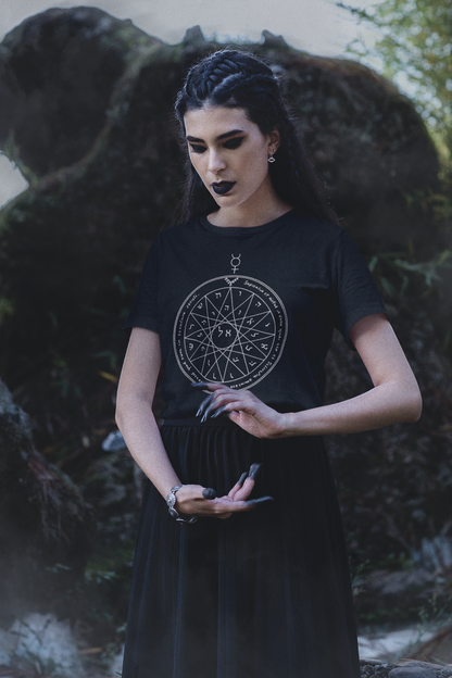 Fourth Pentacle of Mercury T-Shirt – Solomonic Magic Symbol Graphic Tee