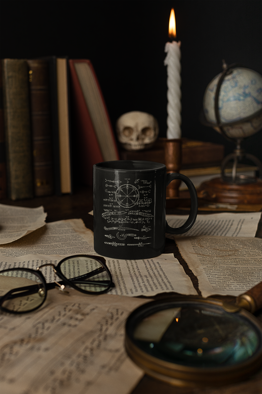Solomonic Magic Diagram Mug – Key of Solomon Occult Coffee Mug