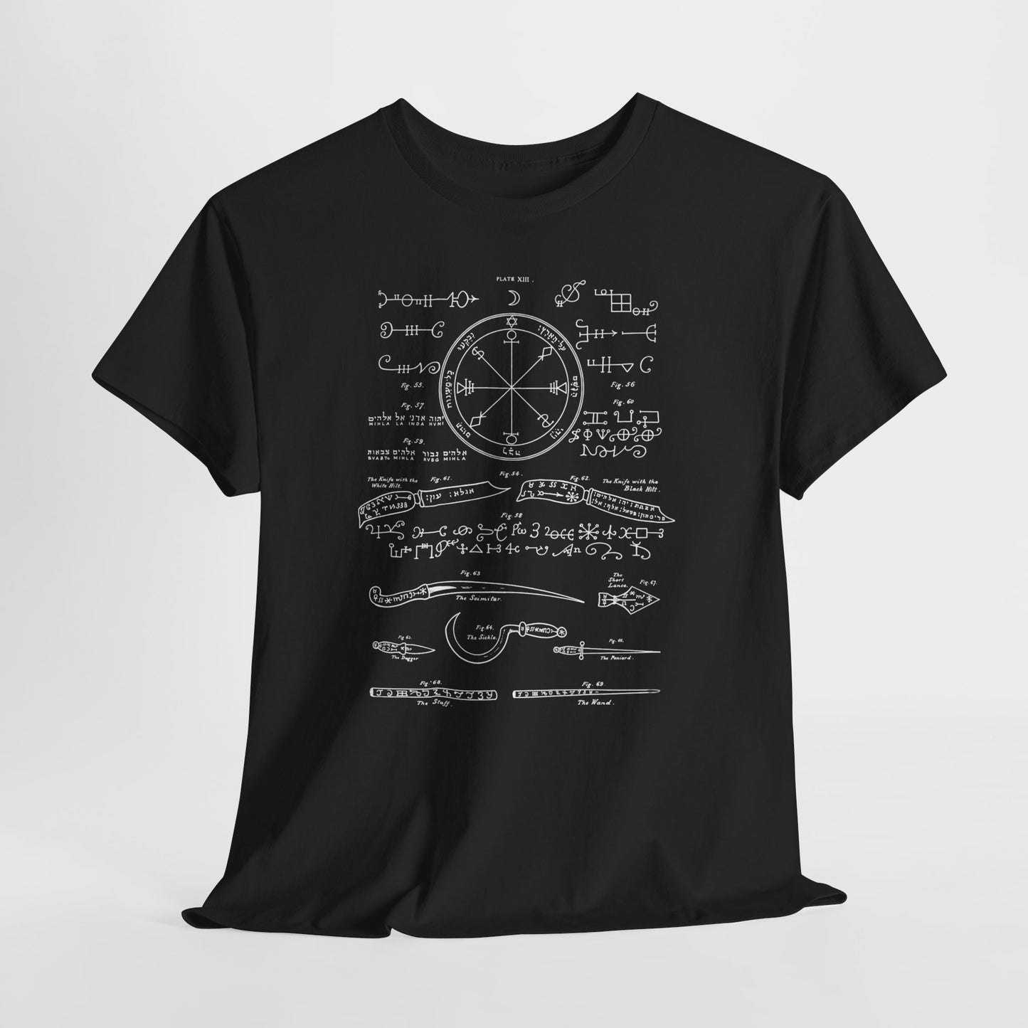 Solomonic Magic Diagram T-Shirt – Key of Solomon Occult Symbol Tee
