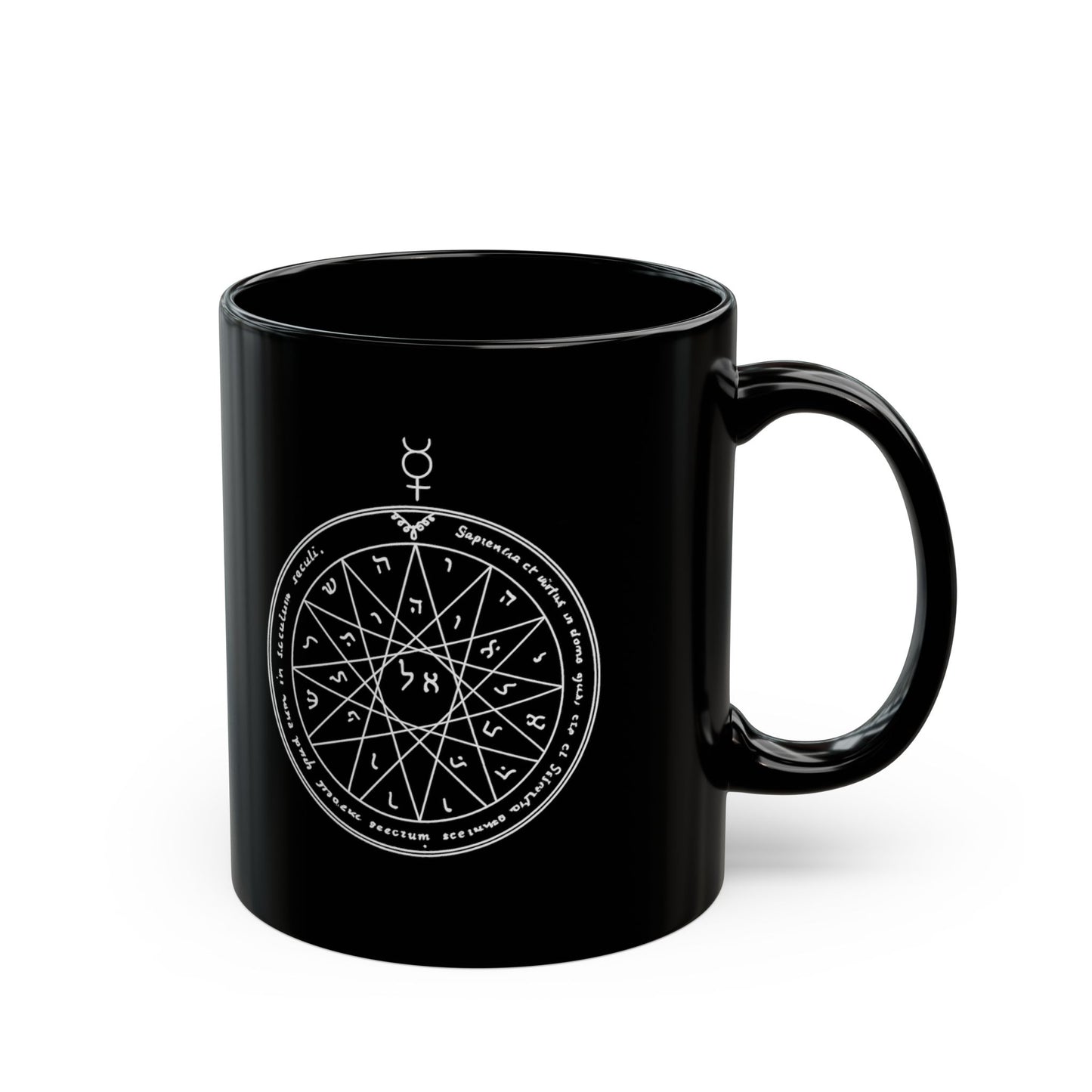 Fourth Pentacle of Mercury Mug – Solomonic Magic Symbol Coffee Mug