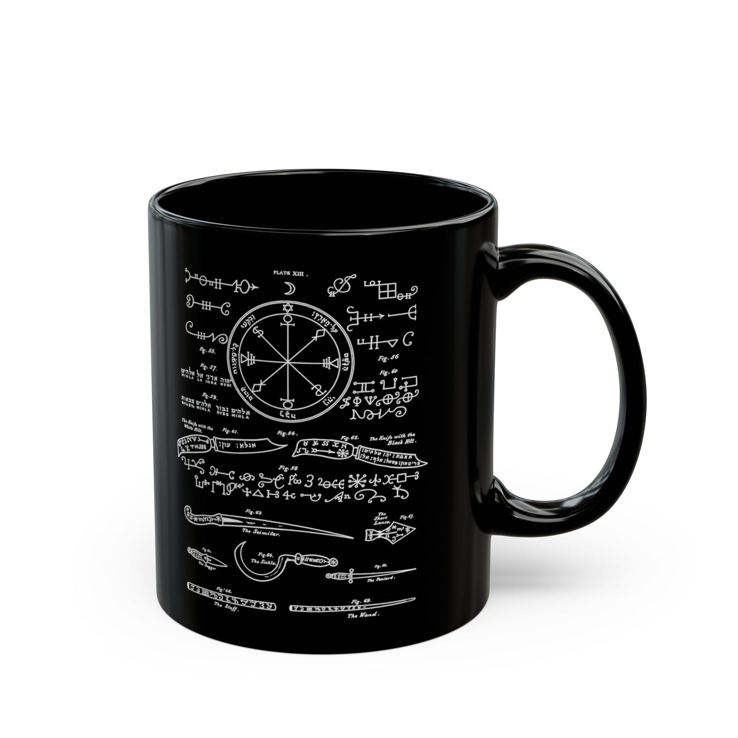 Solomonic Magic Diagram Mug – Key of Solomon Occult Coffee Mug