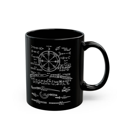 Solomonic Magic Diagram Mug – Key of Solomon Occult Coffee Mug