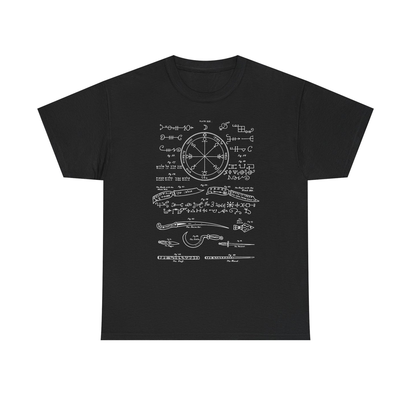 Solomonic Magic Diagram T-Shirt – Key of Solomon Occult Symbol Tee