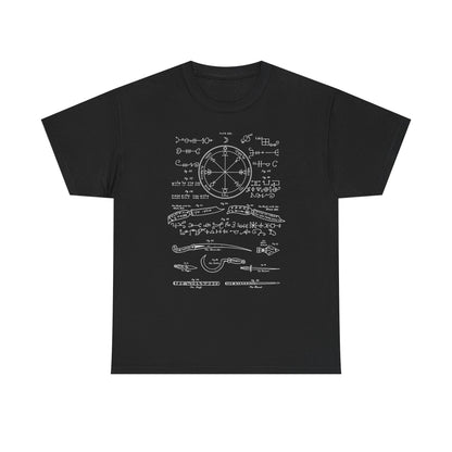 Solomonic Magic Diagram T-Shirt – Key of Solomon Occult Symbol Tee