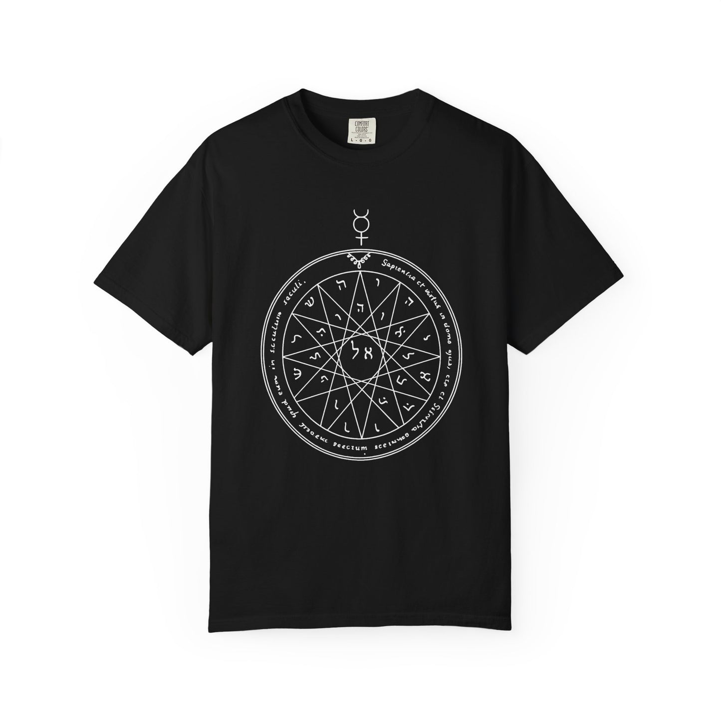 Fourth Pentacle of Mercury T-Shirt – Solomonic Magic Symbol Graphic Tee